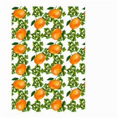 Citrus Tropical Orange White Small Garden Flag (two Sides) by snowwhitegirl