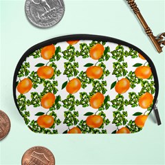 Citrus Tropical Orange White Accessory Pouch (Large)