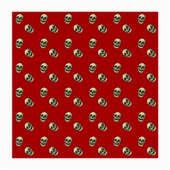 Skull Red Pattern Medium Glasses Cloth by snowwhitegirl