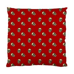 Skull Red Pattern Standard Cushion Case (two Sides) by snowwhitegirl