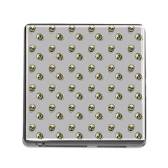 Skull Grey Pattern Memory Card Reader (square 5 Slot) by snowwhitegirl