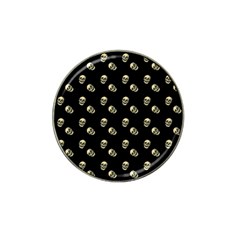 Skull Black Pattern Hat Clip Ball Marker (4 Pack) by snowwhitegirl