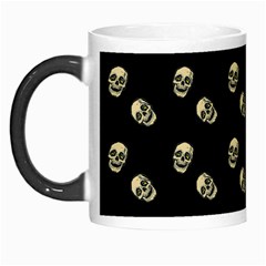 Skull Black Pattern Morph Mugs by snowwhitegirl