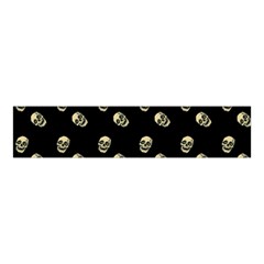 Skull Black Pattern Velvet Scrunchie by snowwhitegirl