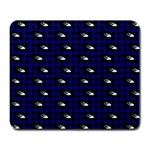 Eyes Blue Plaid Large Mousepads Front