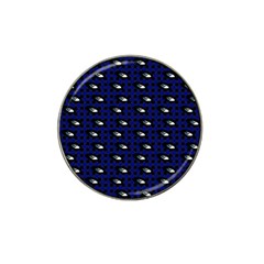 Eyes Blue Plaid Hat Clip Ball Marker (10 pack)