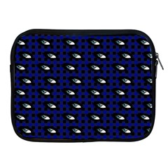 Eyes Blue Plaid Apple iPad 2/3/4 Zipper Cases