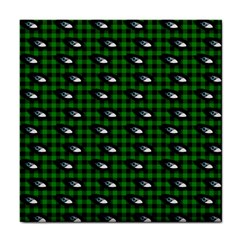 Eyes Green Plaid Tile Coasters by snowwhitegirl