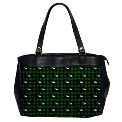 Eyes Green Plaid Oversize Office Handbag by snowwhitegirl