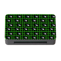 Eyes Green Plaid Memory Card Reader With Cf by snowwhitegirl