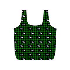 Eyes Green Plaid Full Print Recycle Bag (s) by snowwhitegirl