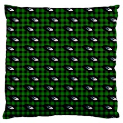 Eyes Green Plaid Standard Flano Cushion Case (one Side) by snowwhitegirl