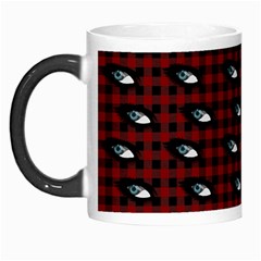 Eyes Red Plaid Morph Mugs by snowwhitegirl