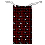 Eyes Red Plaid Jewelry Bag Front