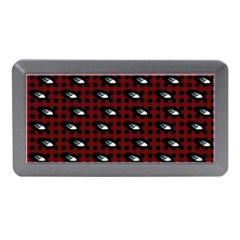 Eyes Red Plaid Memory Card Reader (mini) by snowwhitegirl