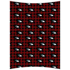 Eyes Red Plaid Back Support Cushion by snowwhitegirl