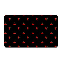 Candy Apple Black Pattern Magnet (rectangular) by snowwhitegirl