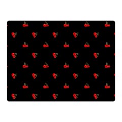 Candy Apple Black Pattern Double Sided Flano Blanket (mini)  by snowwhitegirl