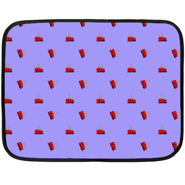 Candy Apple Lilac Pattern Double Sided Fleece Blanket (Mini) 