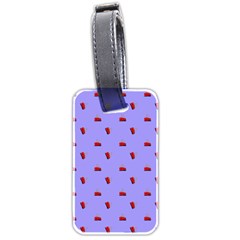 Candy Apple Lilac Pattern Luggage Tags (two Sides) by snowwhitegirl