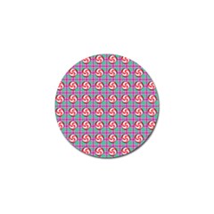 Peppermint Candy Pink Plaid Golf Ball Marker by snowwhitegirl