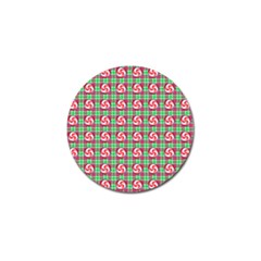 Peppermint Candy Green Plaid Golf Ball Marker (10 Pack) by snowwhitegirl