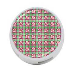 Peppermint Candy Green Plaid 4-port Usb Hub (two Sides) by snowwhitegirl