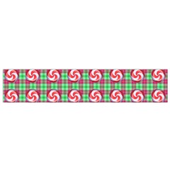 Peppermint Candy Green Plaid Small Flano Scarf by snowwhitegirl