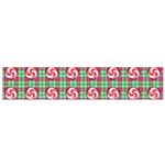 Peppermint Candy Green Plaid Small Flano Scarf Back