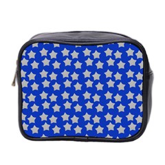 Silver Stars Royal Blue Mini Toiletries Bag (two Sides) by snowwhitegirl