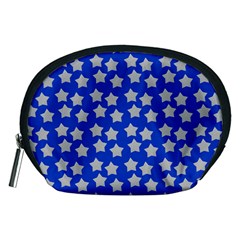 Silver Stars Royal Blue Accessory Pouch (medium) by snowwhitegirl