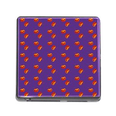 Kawaii Pumpkin Purple Memory Card Reader (square 5 Slot) by snowwhitegirl