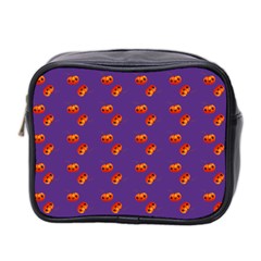 Kawaii Pumpkin Purple Mini Toiletries Bag (two Sides) by snowwhitegirl