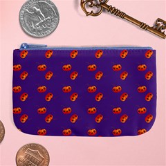 Kawaii Pumpkin Purple Large Coin Purse by snowwhitegirl