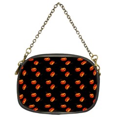 Kawaii Pumpkin Black Chain Purse (two Sides) by snowwhitegirl