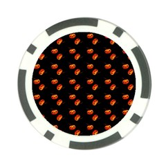 Kawaii Pumpkin Black Poker Chip Card Guard (10 Pack) by snowwhitegirl