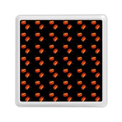 Kawaii Pumpkin Black Memory Card Reader (square) by snowwhitegirl