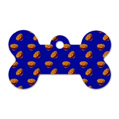 Kawaii Chips Blue Dog Tag Bone (Two Sides)