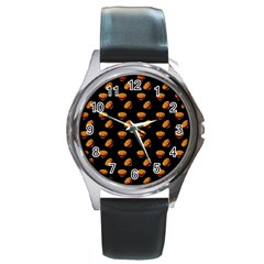 Kawaii Chips Black Round Metal Watch by snowwhitegirl