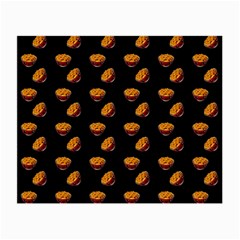 Kawaii Chips Black Small Glasses Cloth (2-side) by snowwhitegirl