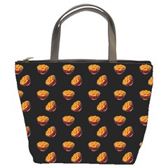 Kawaii Chips Black Bucket Bag by snowwhitegirl