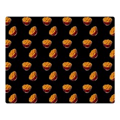 Kawaii Chips Black Double Sided Flano Blanket (large)  by snowwhitegirl