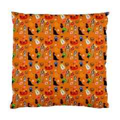 Halloween Treats Pattern Orange Standard Cushion Case (one Side) by snowwhitegirl