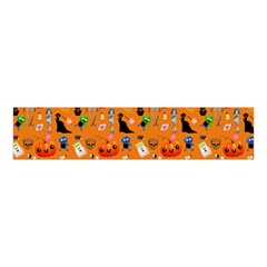 Halloween Treats Pattern Orange Velvet Scrunchie by snowwhitegirl