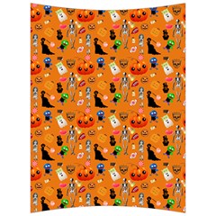 Halloween Treats Pattern Orange Back Support Cushion by snowwhitegirl