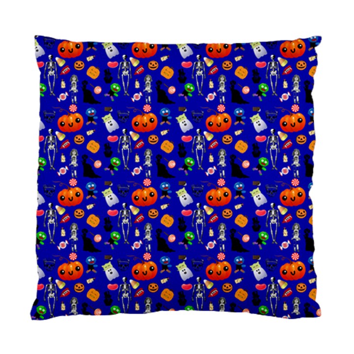 Halloween Treats Pattern Blue Standard Cushion Case (One Side)