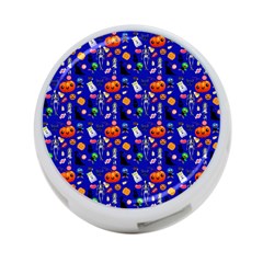 Halloween Treats Pattern Blue 4-port Usb Hub (one Side) by snowwhitegirl