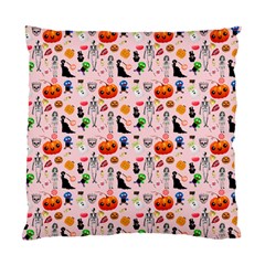 Halloween Treats Pattern Pink Standard Cushion Case (two Sides) by snowwhitegirl