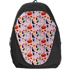 Halloween Treats Pattern Pink Backpack Bag by snowwhitegirl