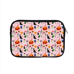 Halloween Treats Pattern Pink Apple Macbook Pro 15  Zipper Case by snowwhitegirl